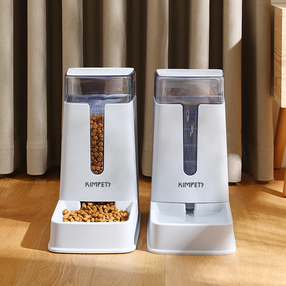 Gravity-Flow Auto Pet Feeding System (Food & Water)