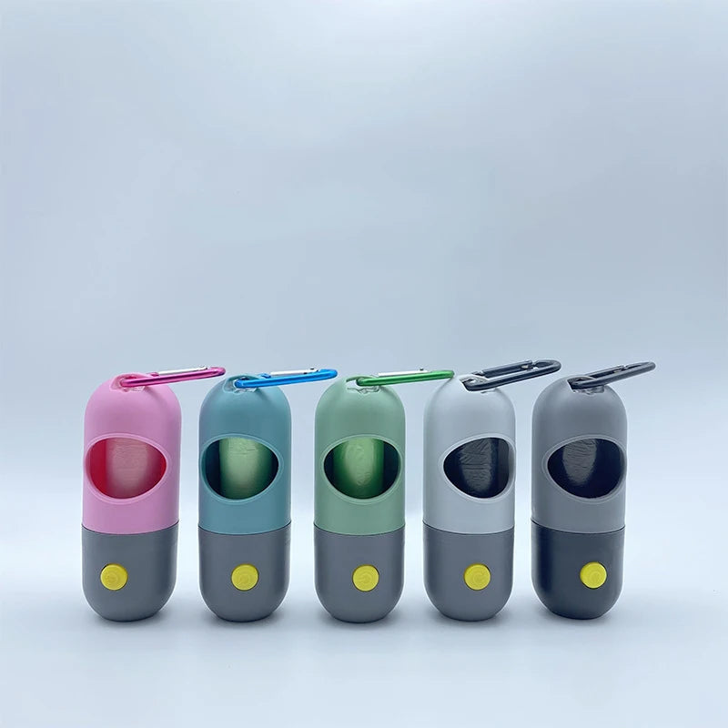 2-in-1 LED Flashlight Waste Bag Dispenser