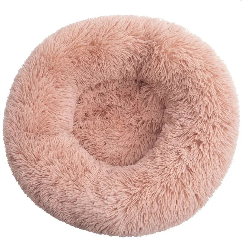 Fluffy Round Pet Bed (Machine Washable) - Maximum Comfort and Versatility
