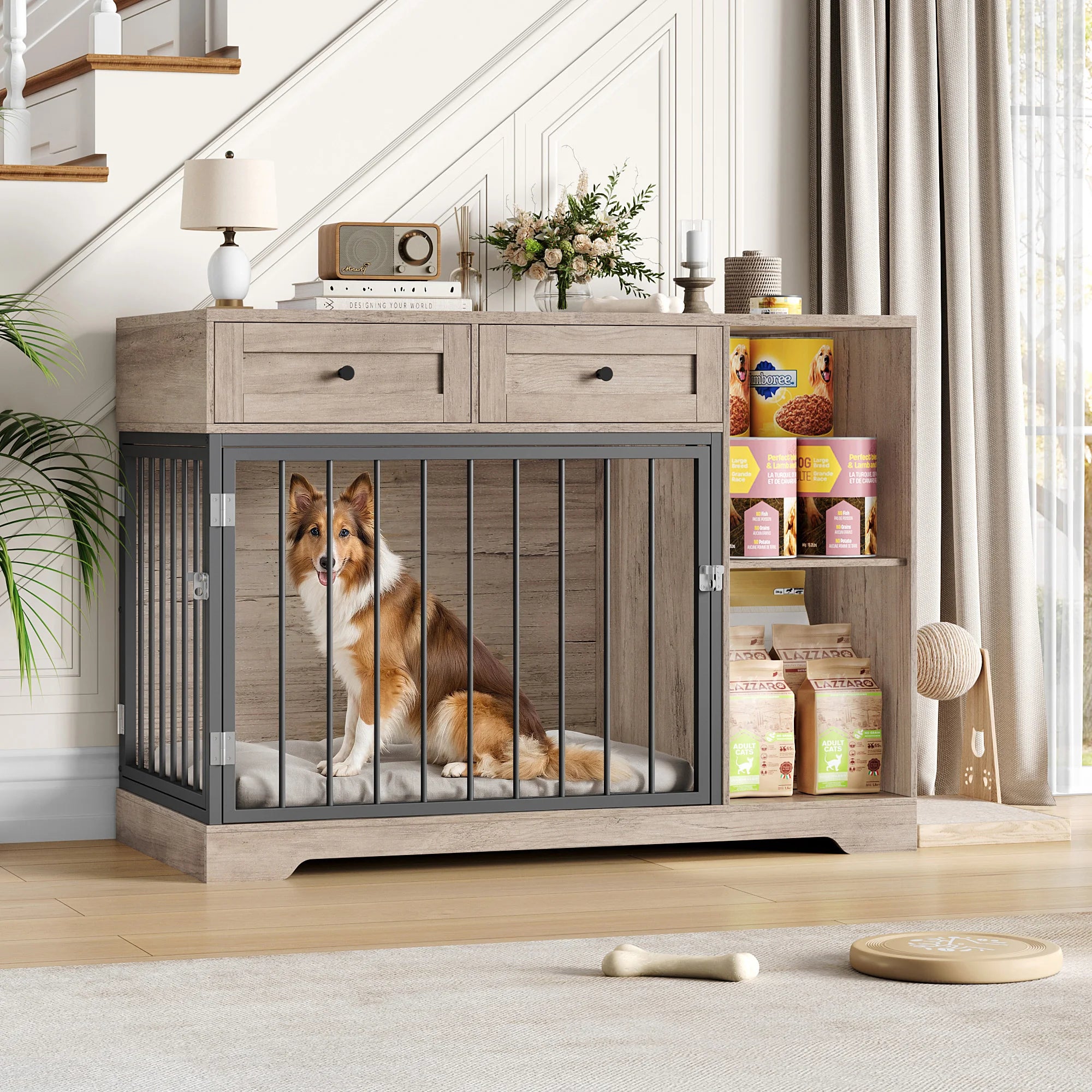 Multi-Function Dog Den & Storage Console