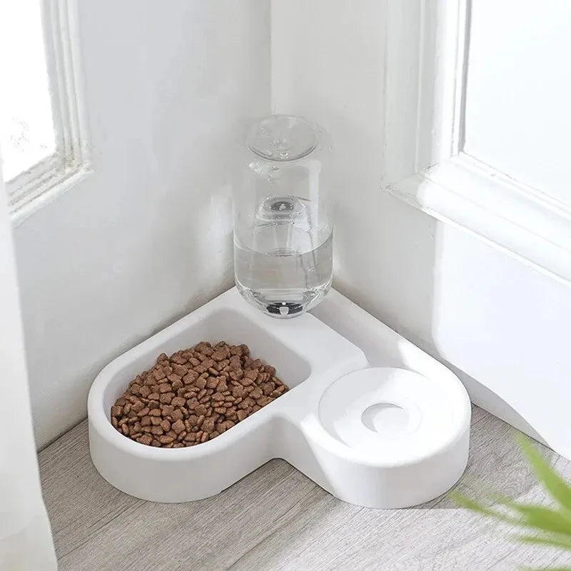 Corner-Fit Gravity Feeder & Waterer