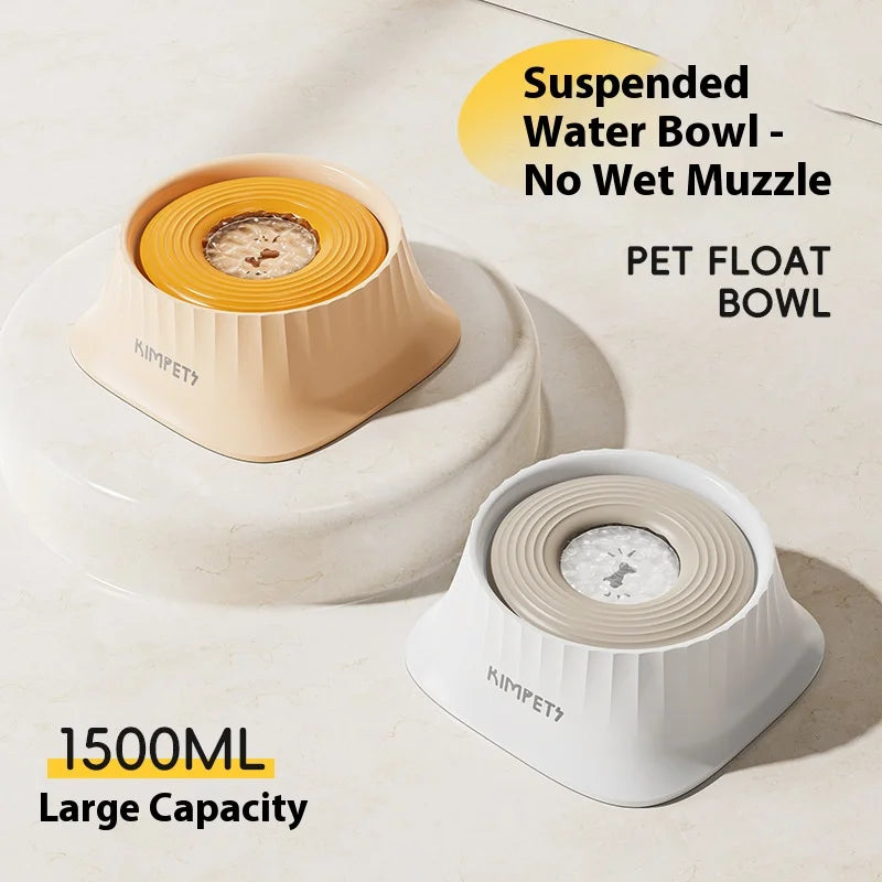 1500ml Anti-Splash Floating Water Bowl