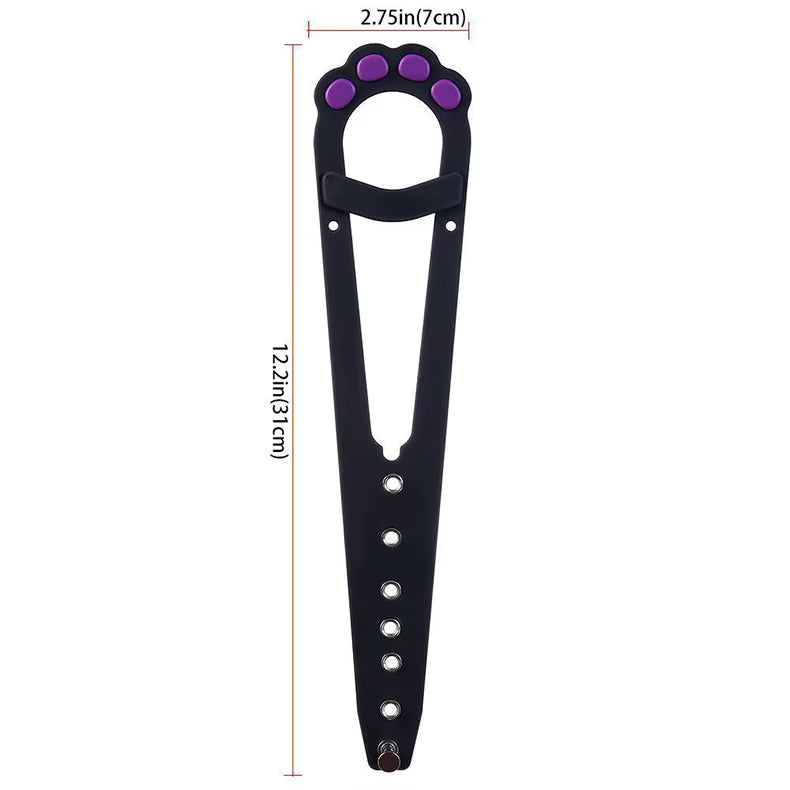 Adjustable Paw-Shaped Cat Door Latch - Excludes Dogs and Babies