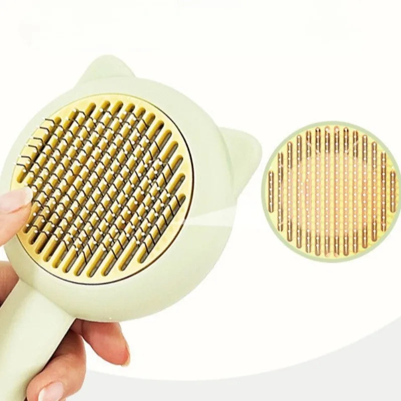 Comfort-Clean Cat Head Pet Grooming Brush