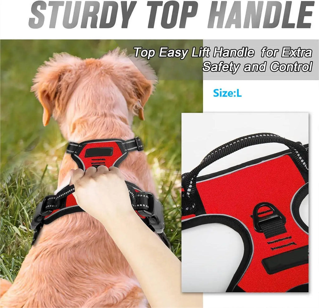 Pro-Grade Multi-Color No-Pull Harness for Large Dogs
