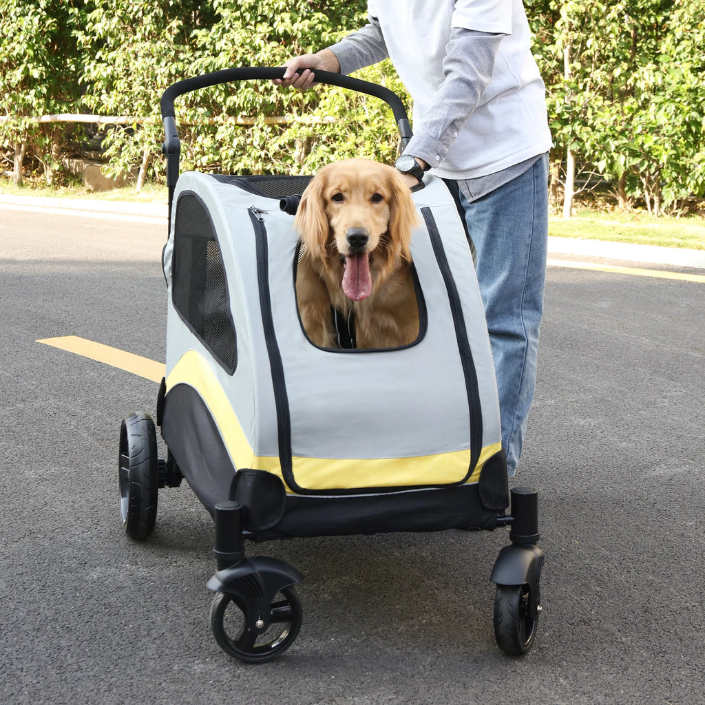 Heavy-Duty All-Terrain Pet Stroller (M, L, XL Sizes)
