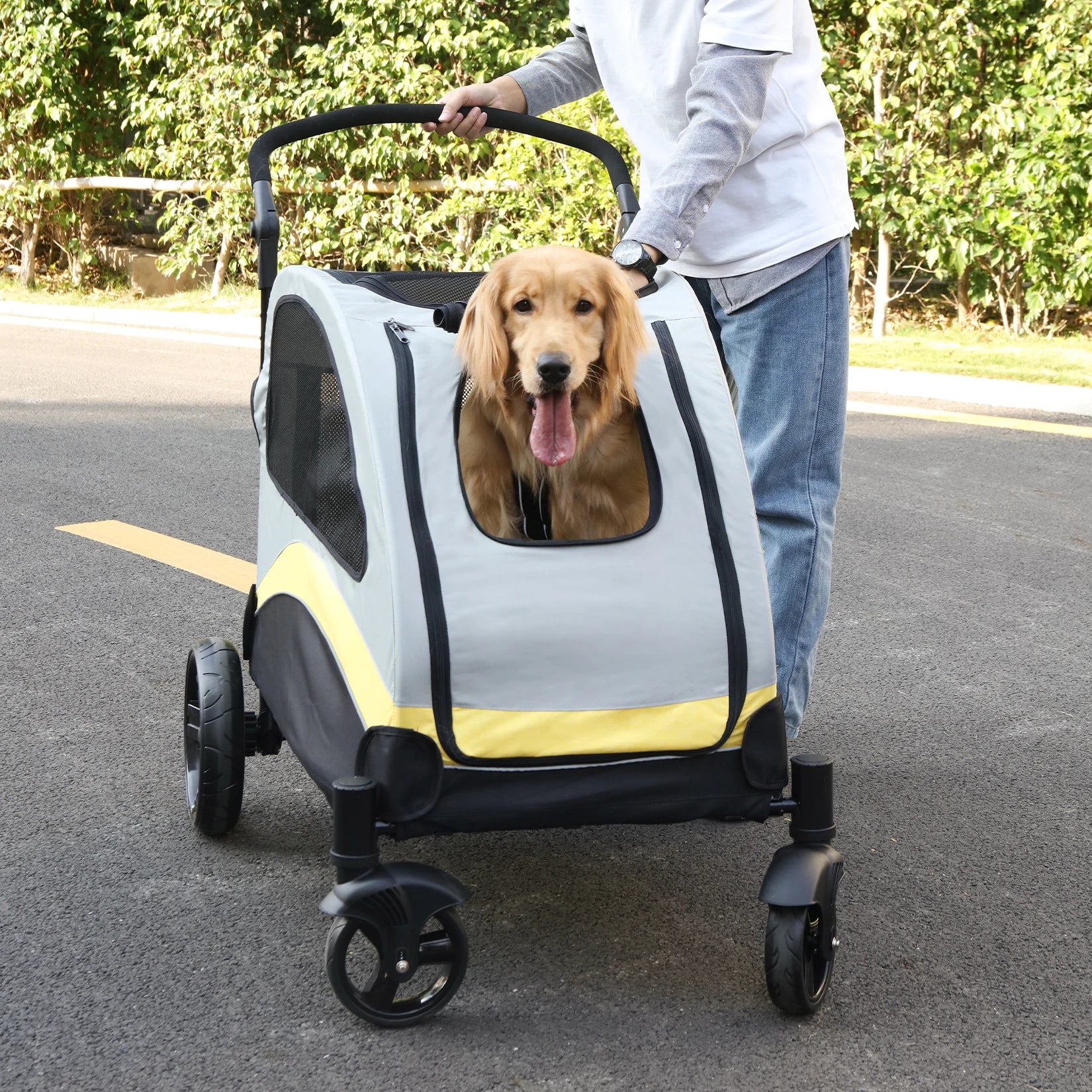 Heavy-Duty All-Terrain Pet Stroller (M, L, XL Sizes)