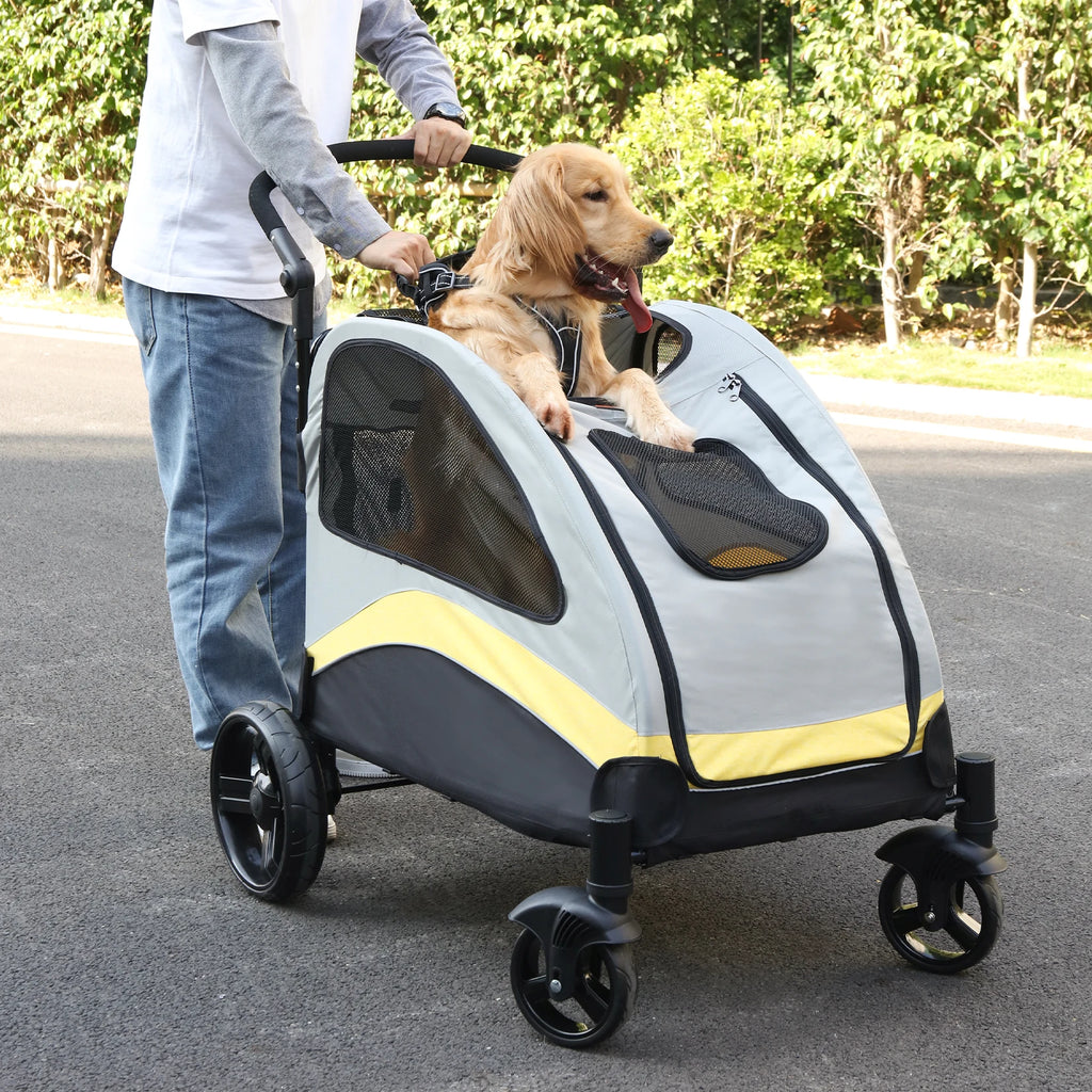 Heavy-Duty All-Terrain Pet Stroller (M, L, XL Sizes)