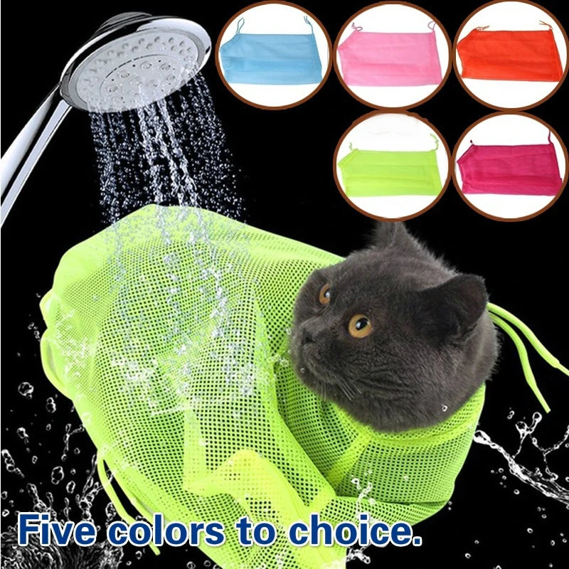 No-Scratch Cat Grooming & Bathing Mesh Bag
