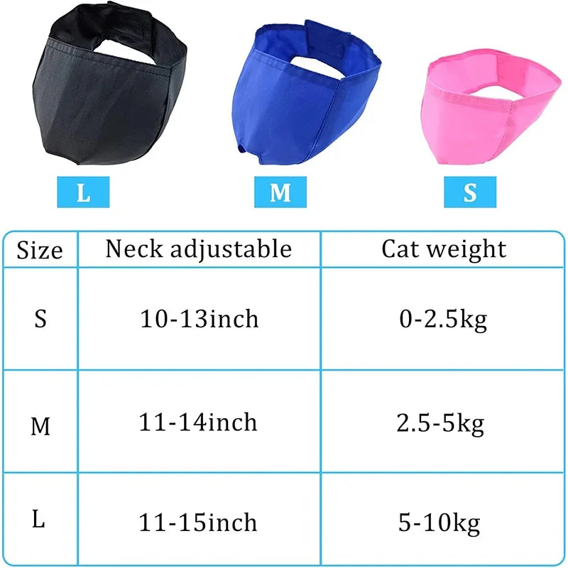 Adjustable Comfort Cat Muzzle for Grooming & Safety