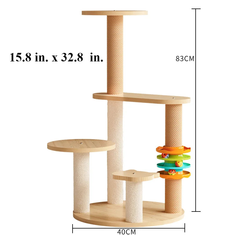 Modern Multi-Level Cat Tree with Observation Hammock