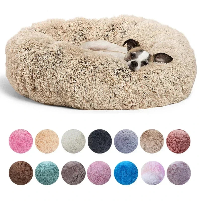 Fluffy Round Pet Bed (Machine Washable) - Maximum Comfort and Versatility