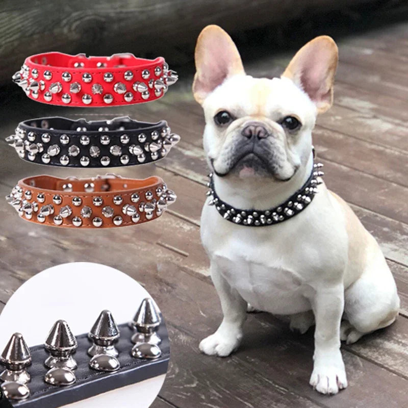 Punk Rock Spiked Adjustable Dog Collar