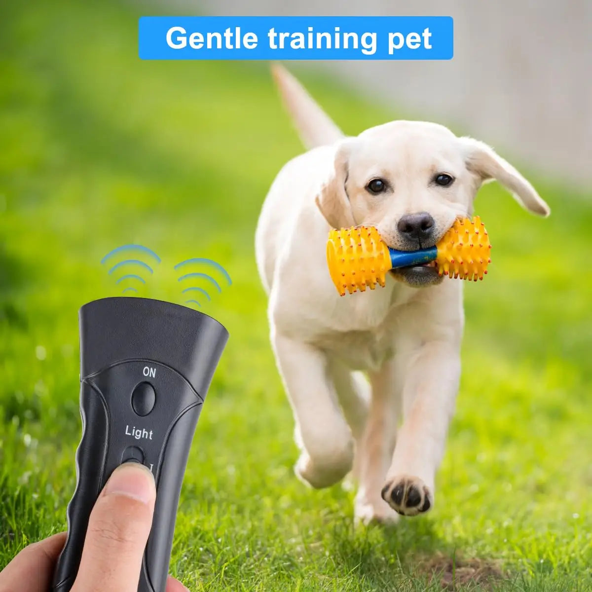 Portable Ultrasonic Anti-Barking & Training Device with LED