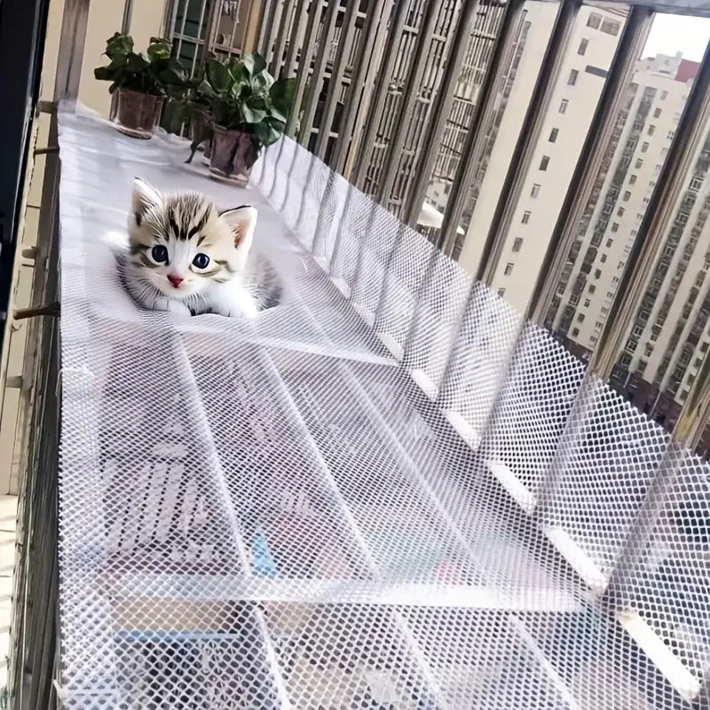 Mesh Pet Safety Gate (White or Black) - No-Drill Protection