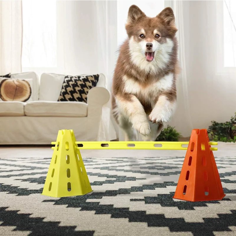 Adjustable Pet Agility Training Hurdle Set
