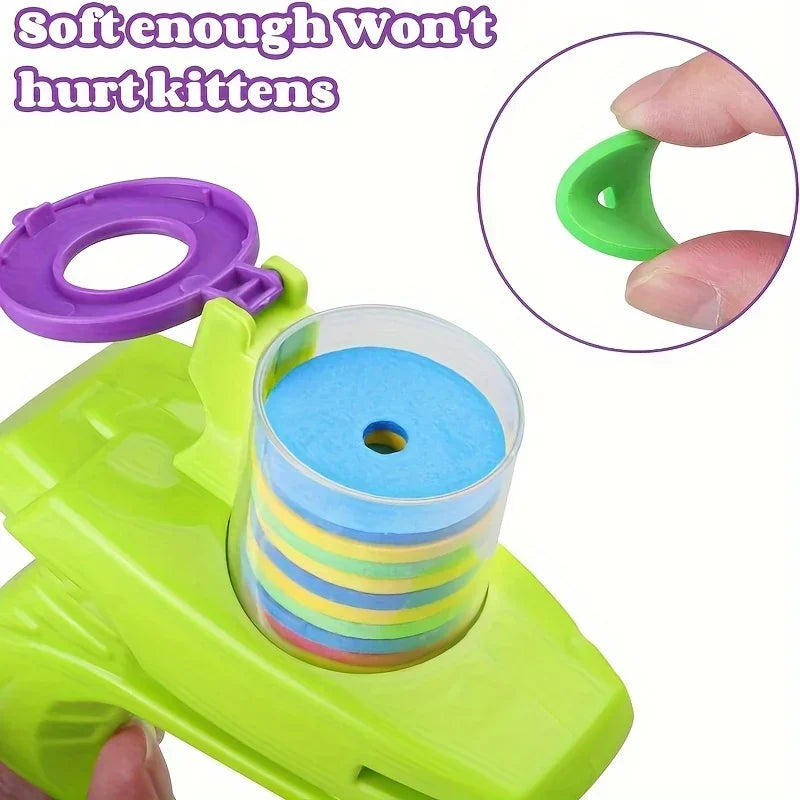 "Play Together" Interactive Ring Launcher for Cats - Toy That Stimulates Hunting Instinct