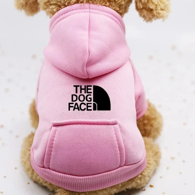 "The Dog Face" Hoodie with Hood and Pocket - Cozy Urban Style