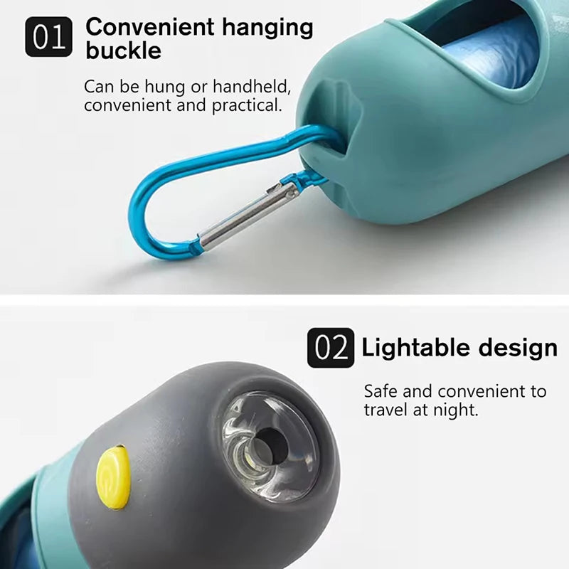 2-in-1 LED Flashlight Waste Bag Dispenser