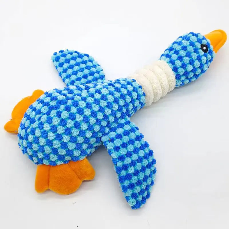 Squeaky Duck/Goose Plush Toy - Soft Texture for Cuddling and Chewing