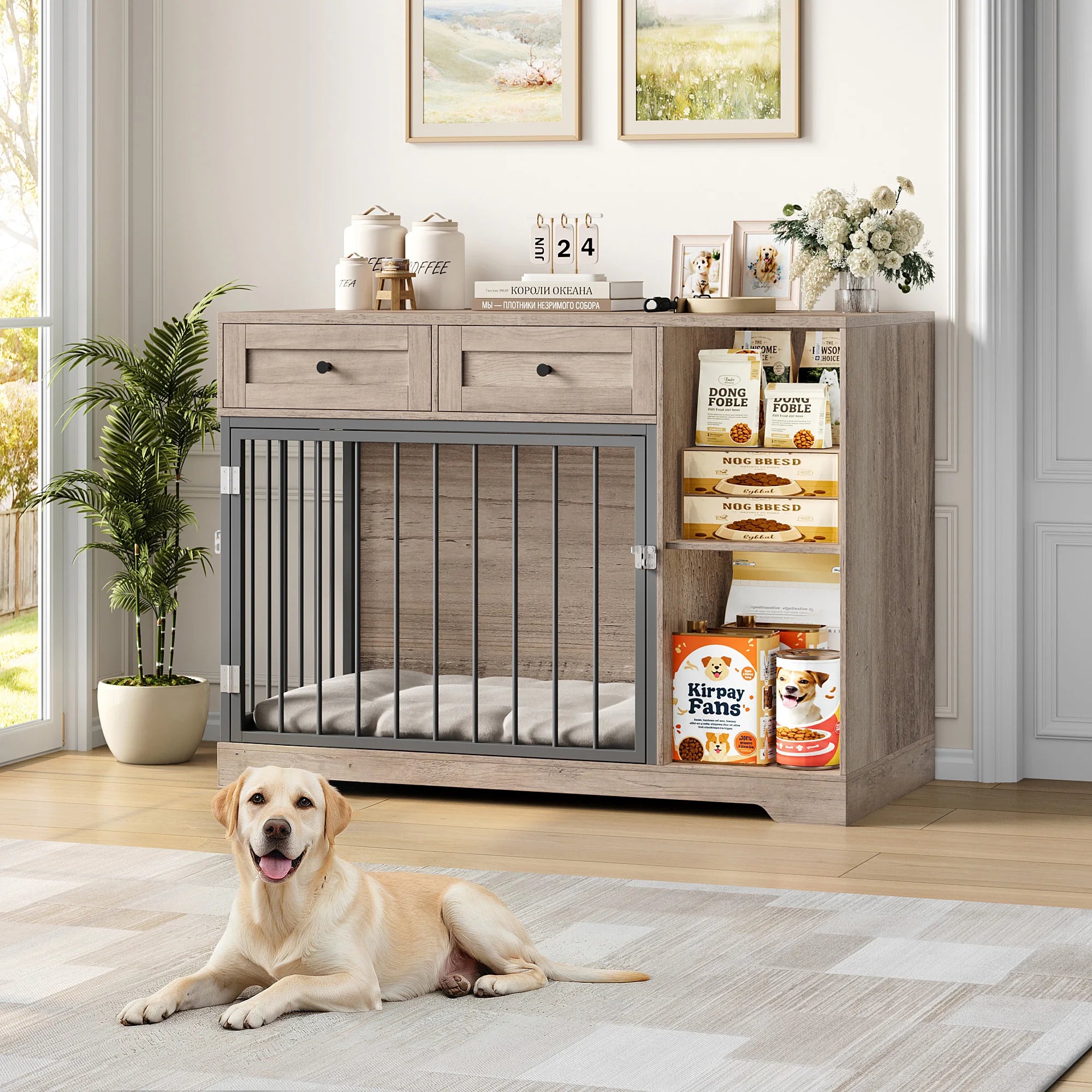 Multi-Function Dog Den & Storage Console