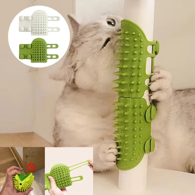 2-in-1 Corner Mount Self-Groomer and Scratcher