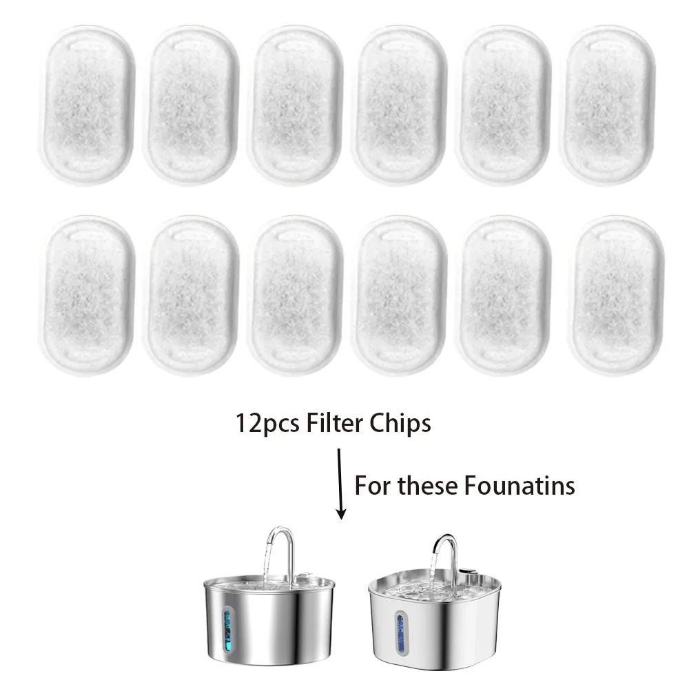 2.2L Stainless Steel Quiet Pet Fountain (Square & Round)