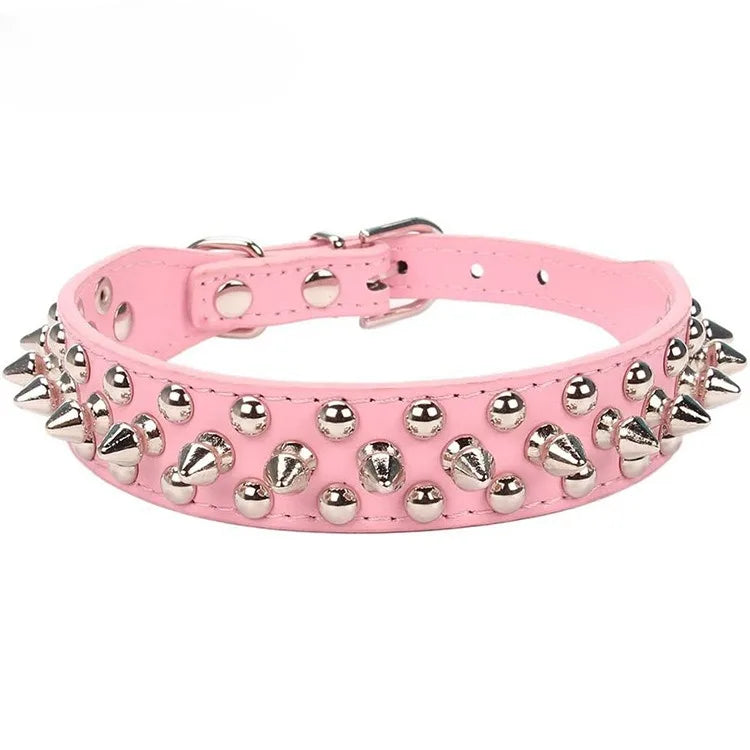Punk Rock Spiked Adjustable Dog Collar