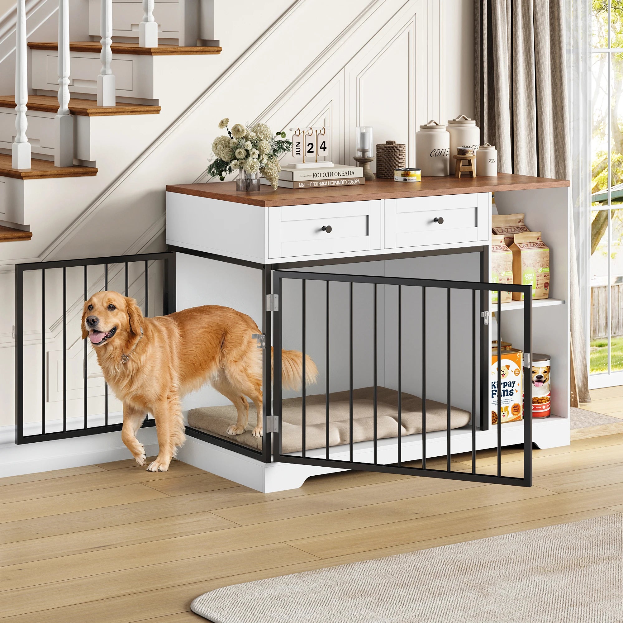 Multi-Function Dog Den & Storage Console