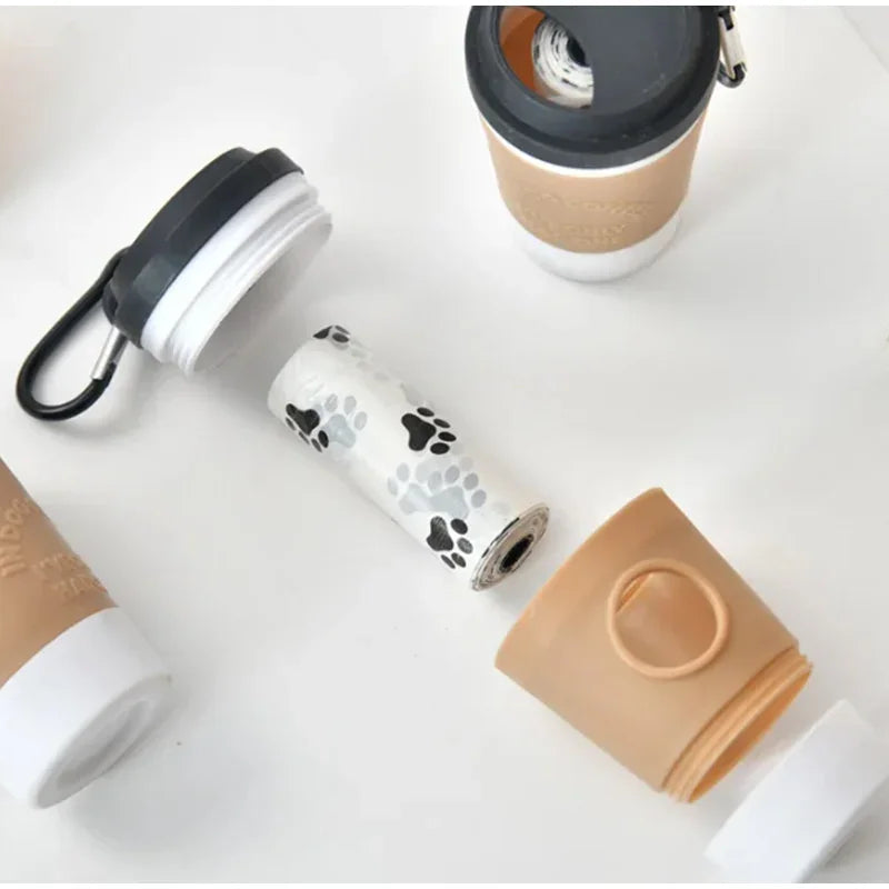 Creative Coffee Cup Dog Waste Bag Dispenser