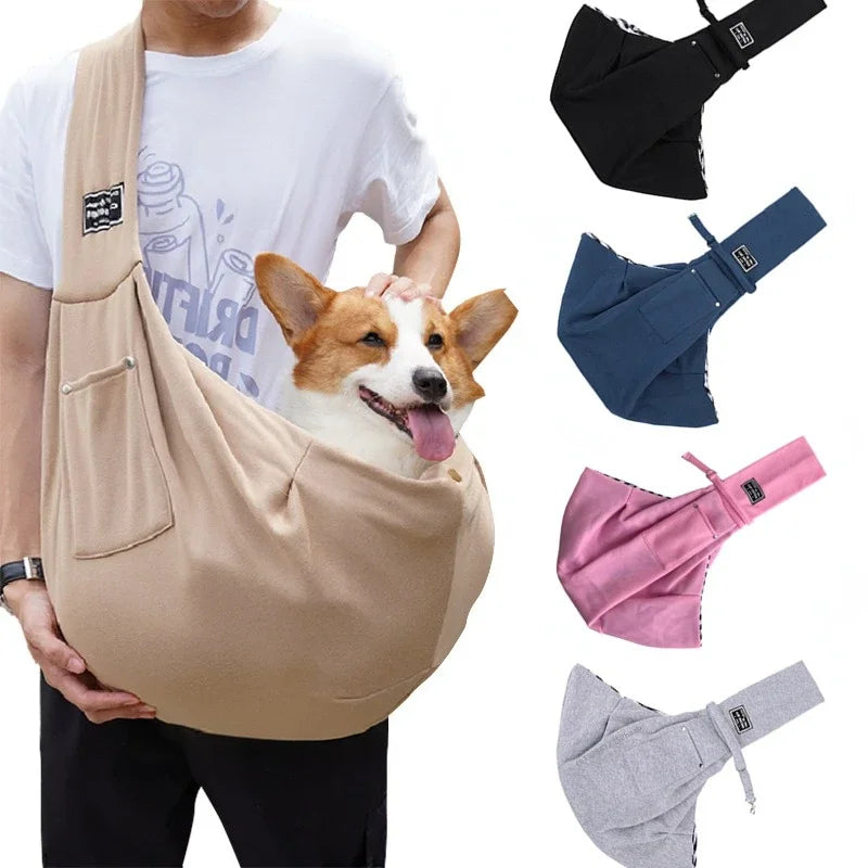 Cozy Canvas Hands-Free Pet Sling Carrier