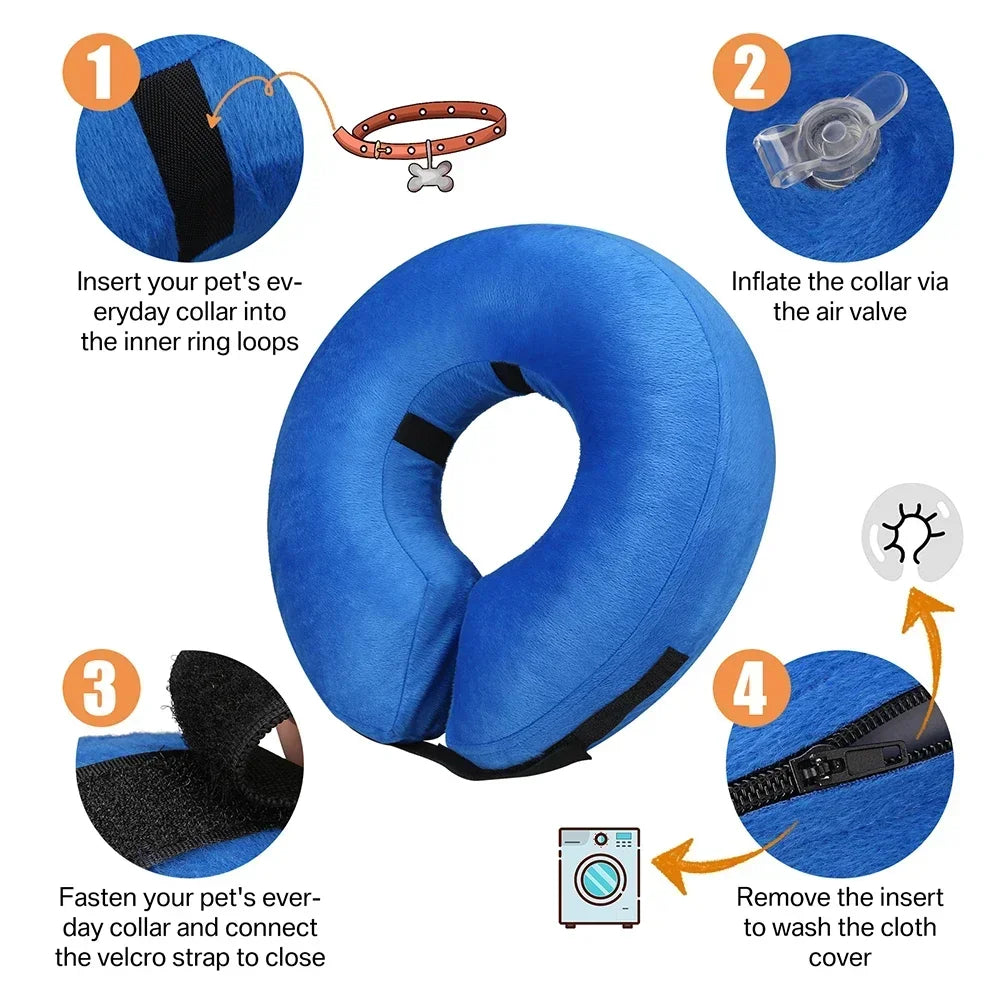 Comfort Cloud Inflatable Pet Recovery Collar