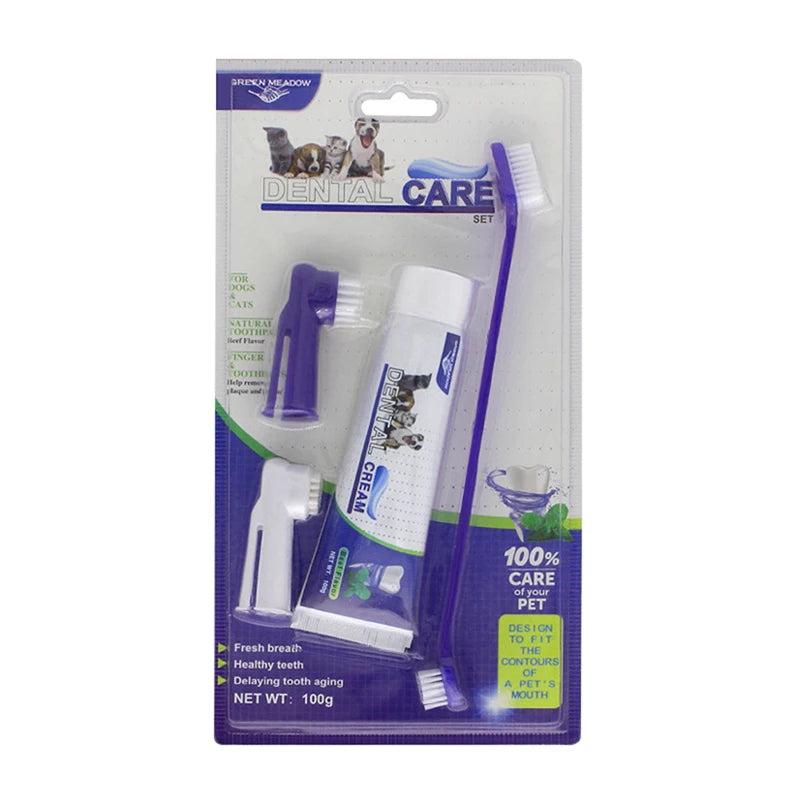 100% Care 4-in-1 Pet Dental Care Kit
