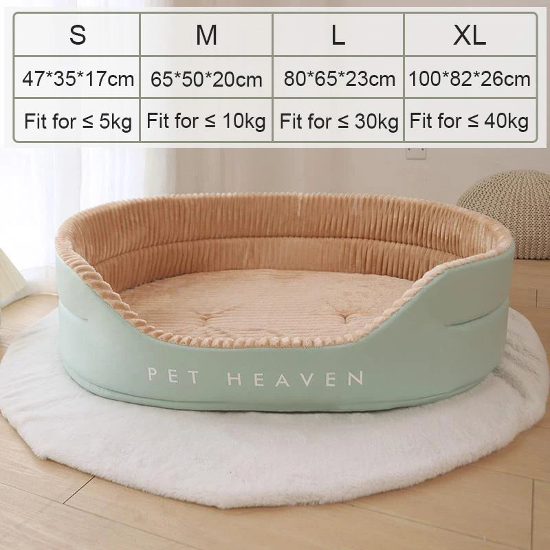Luxury Oval Pet Bed with High Sides - Premium Comfort for Deep Sleep (Pet Heaven)