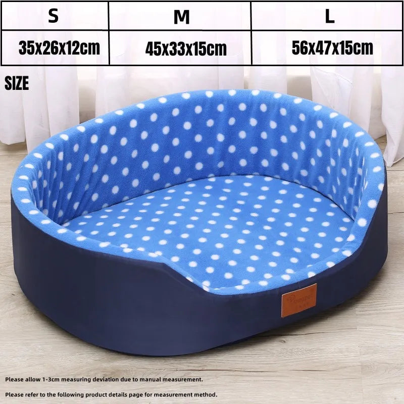 Luxury Oval Pet Bed with High Sides - Premium Comfort for Deep Sleep (Pet Heaven)