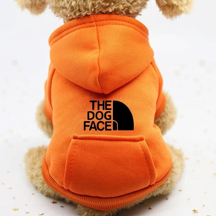 "The Dog Face" Hoodie with Hood and Pocket - Cozy Urban Style