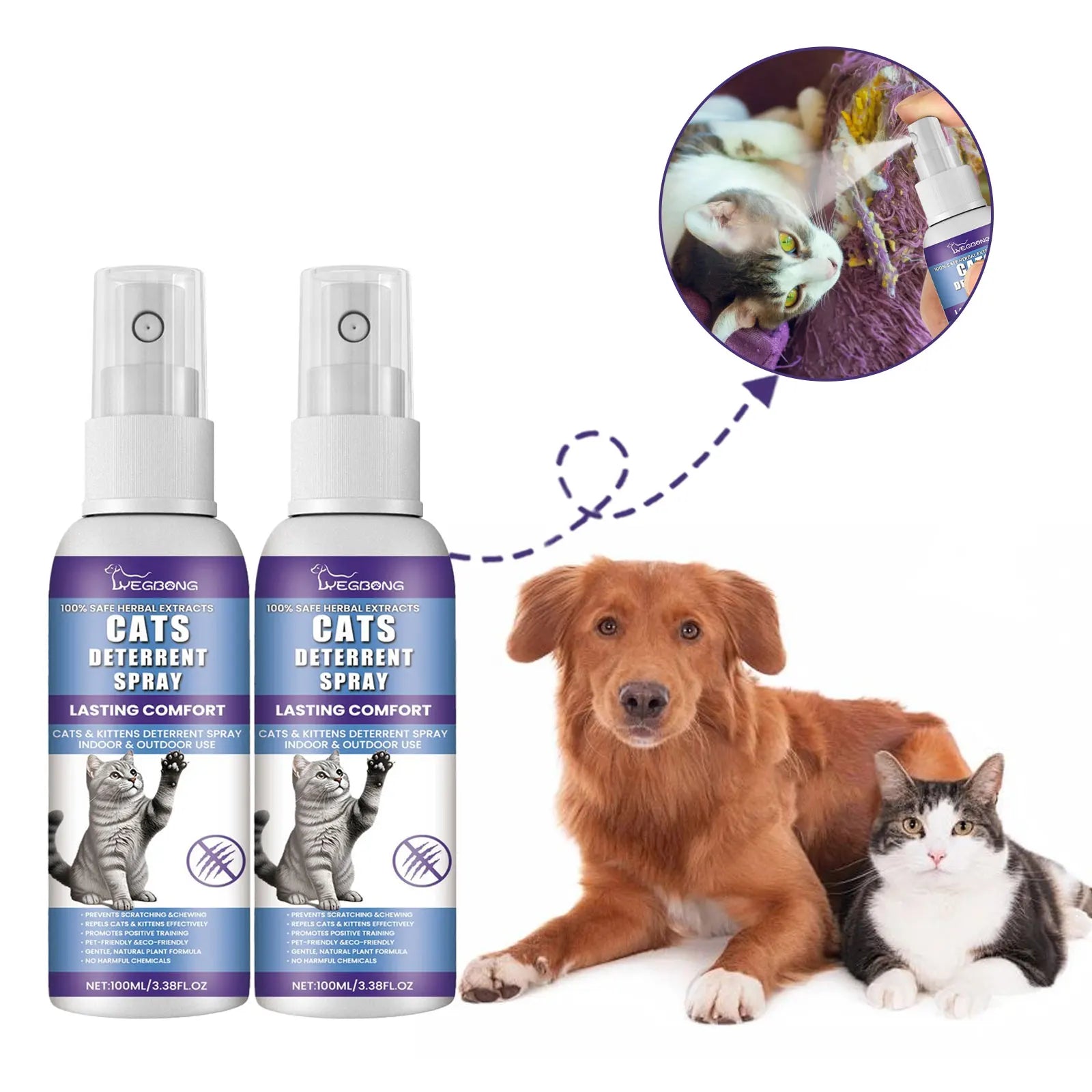 Herbal Anti-Scratch & Gnawing Deterrent Spray (100ml)