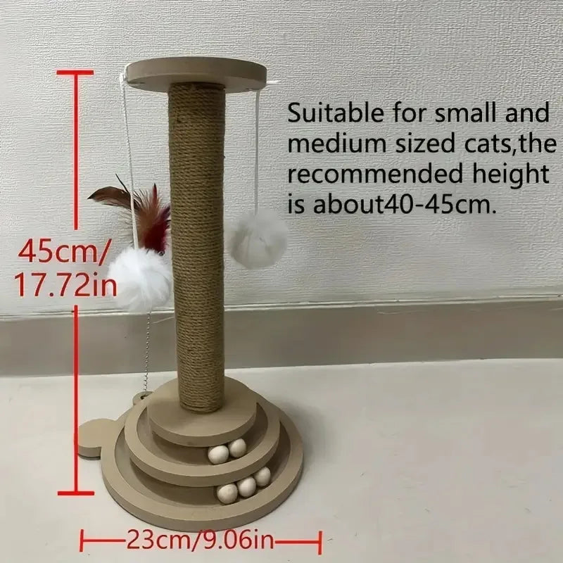 Paw-Shaped Base Sisal Cat Scratching Tower