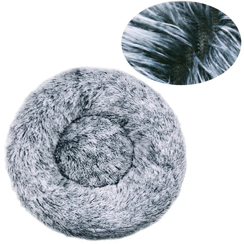 Fluffy Round Pet Bed (Machine Washable) - Maximum Comfort and Versatility