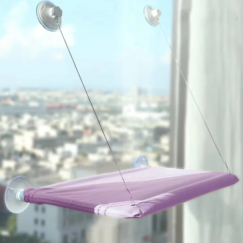 Cat Window Hammock/Bed - Comfortable Suction Cup Hanging Bed for Sunbathing