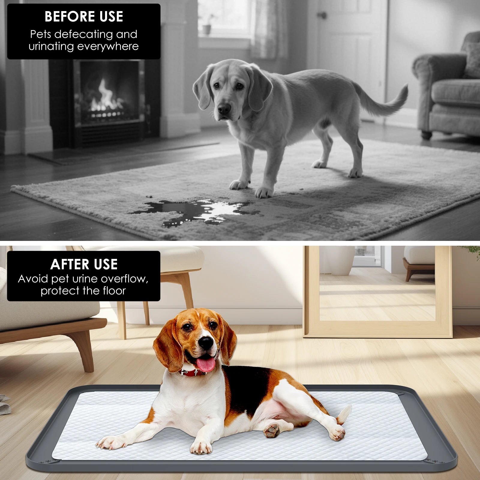 Silicone Waterproof & Leak-Proof Pet Pee Pad Holder