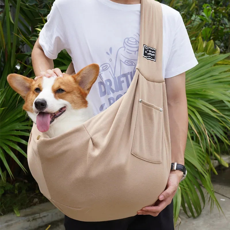 Cozy Canvas Hands-Free Pet Sling Carrier
