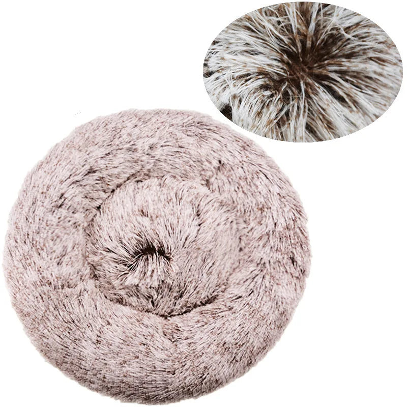 Fluffy Round Pet Bed (Machine Washable) - Maximum Comfort and Versatility