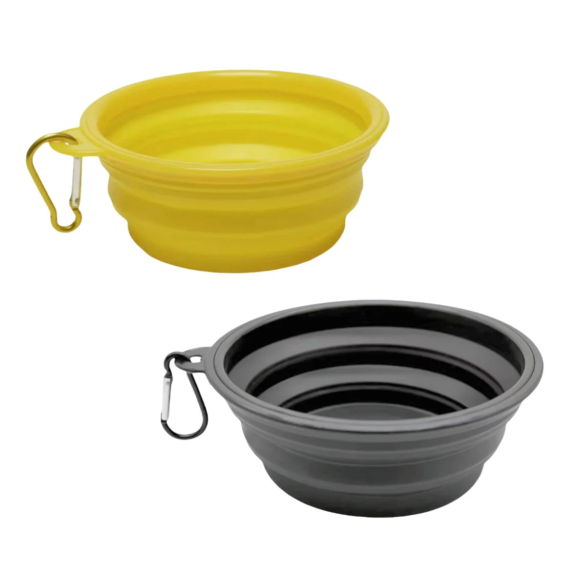 2-Pack Collapsible Silicone Travel Bowls