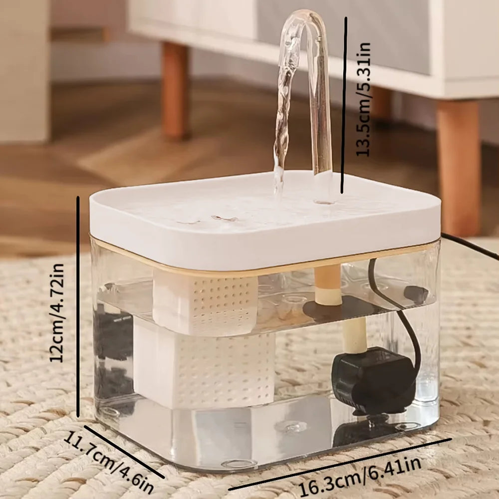 Clear-Flow Electric Pet Drinking Fountain