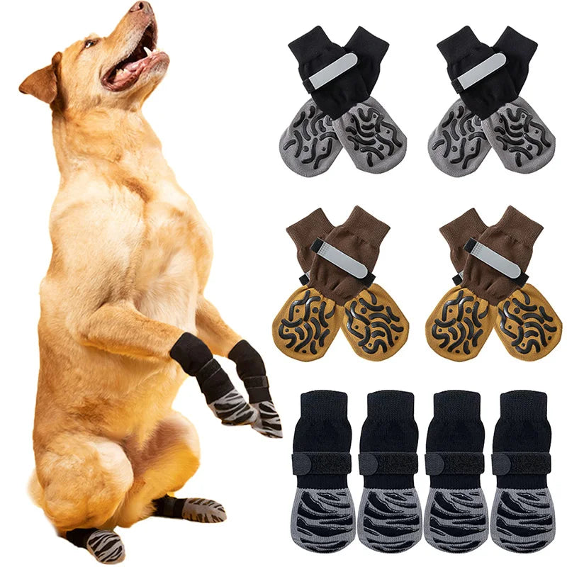 Stay-Put Velcro Anti-Slip Grip Dog Socks