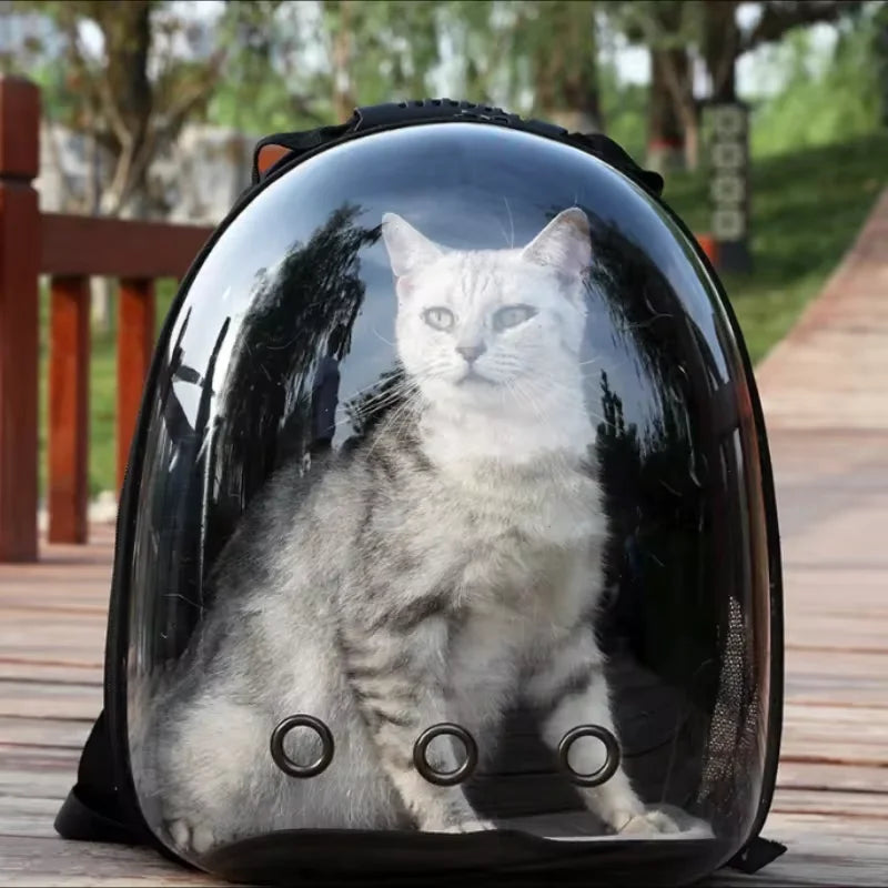 Clear-View Space Capsule Pet Backpack