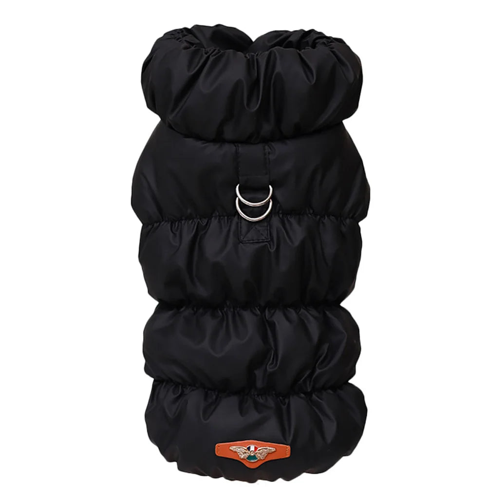 Elegant Puffer Pet Coat (Multiple Colors) - Maximum Warmth with Dual D-Ring