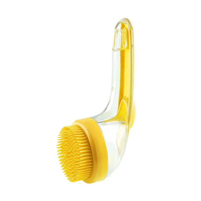 Long-Handle 2-in-1 Shampoo Dispenser Pet Bath Brush