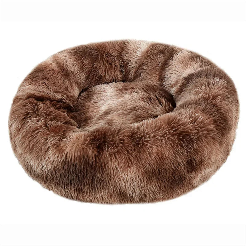Fluffy Round Pet Bed (Machine Washable) - Maximum Comfort and Versatility